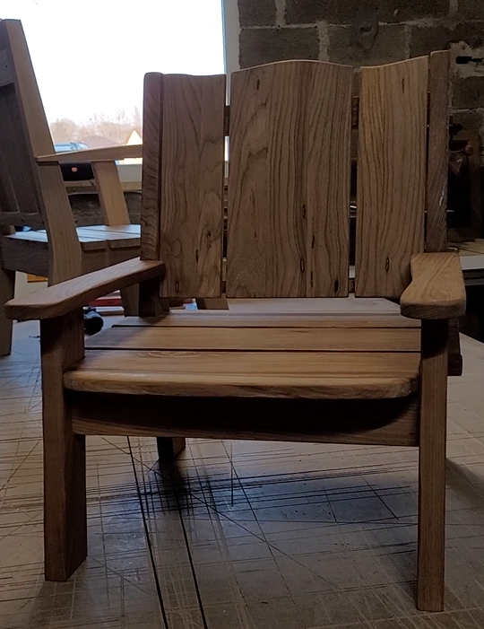 Chaise Nino design, réparable, épurée, orme